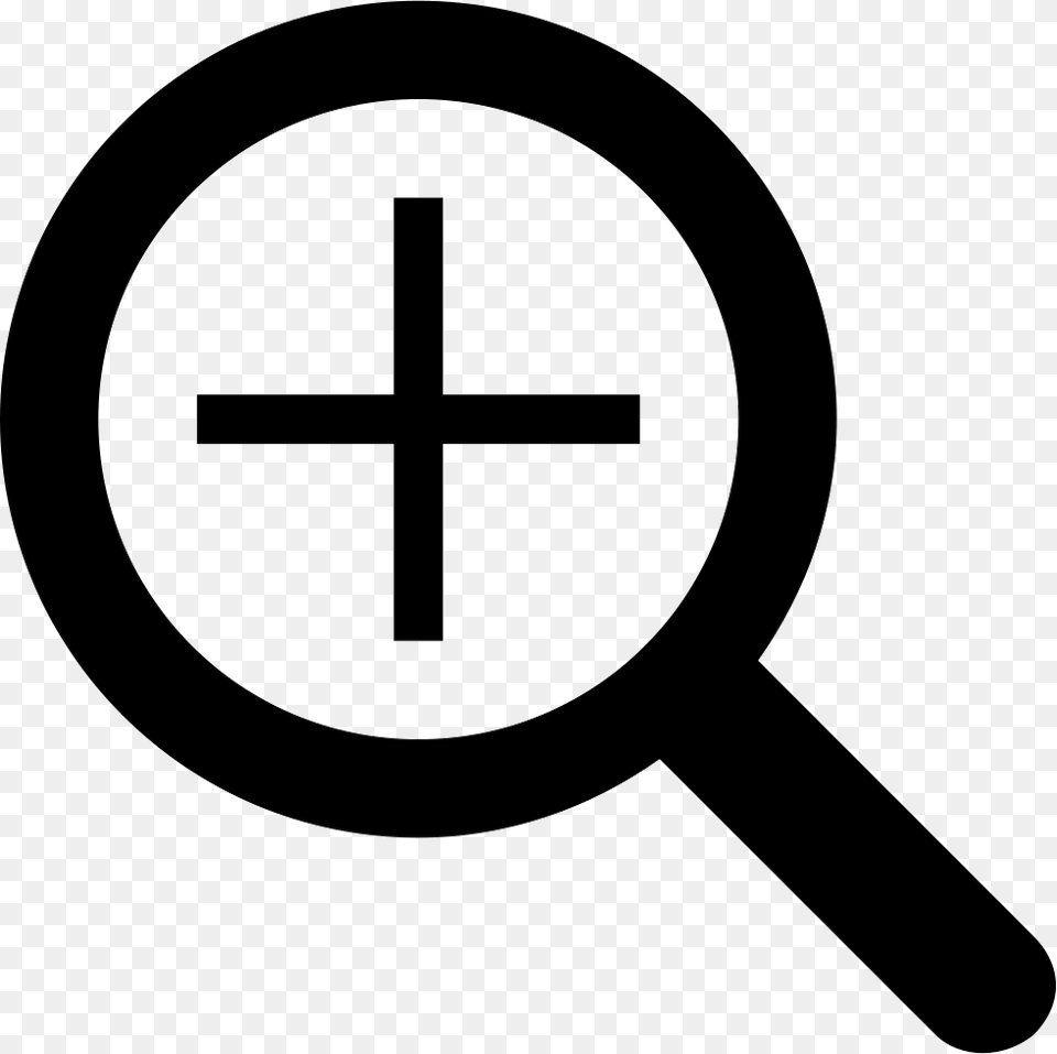 Plus Zoom Or Search Symbol Of Interface Zoom In Icon Svg, Cross, Magnifying Png Image