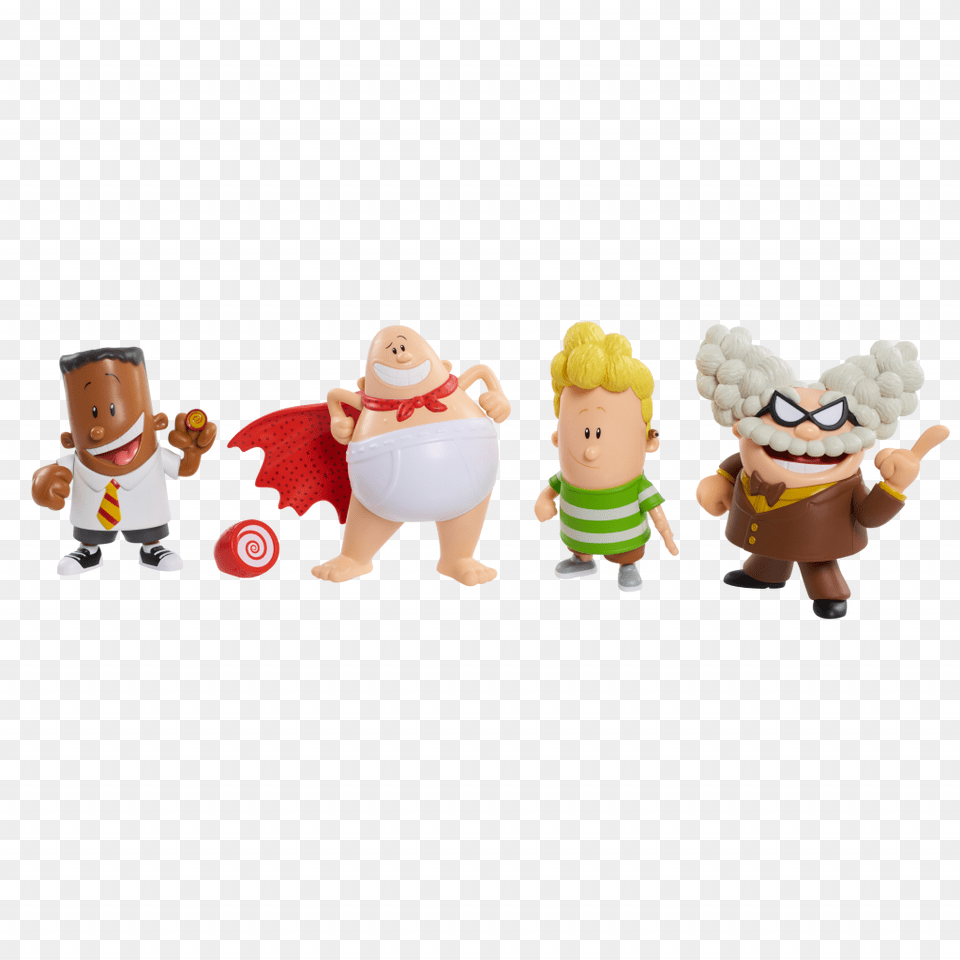 Plush Captain Underpants Toys, Figurine, Baby, Person, Face Png Image