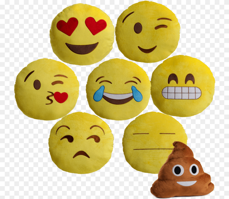 Plush Emoji, Toy, Food, Sweets, Face Free Transparent Png