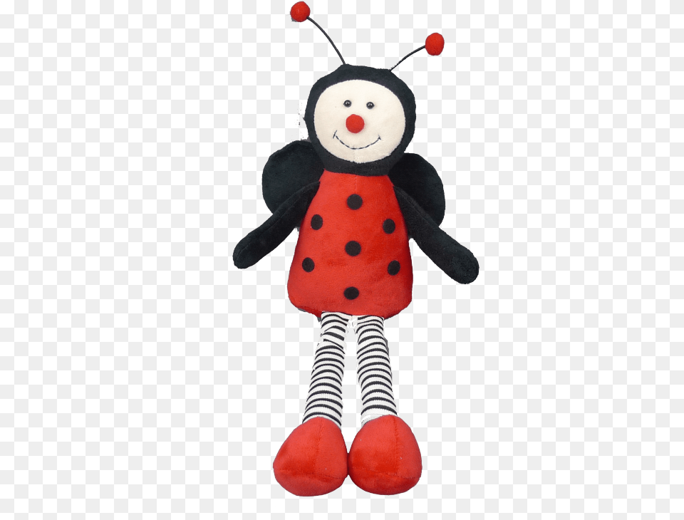 Plush Long Legs Ladybug Happy, Toy, Outdoors, Nature, Clothing Png Image