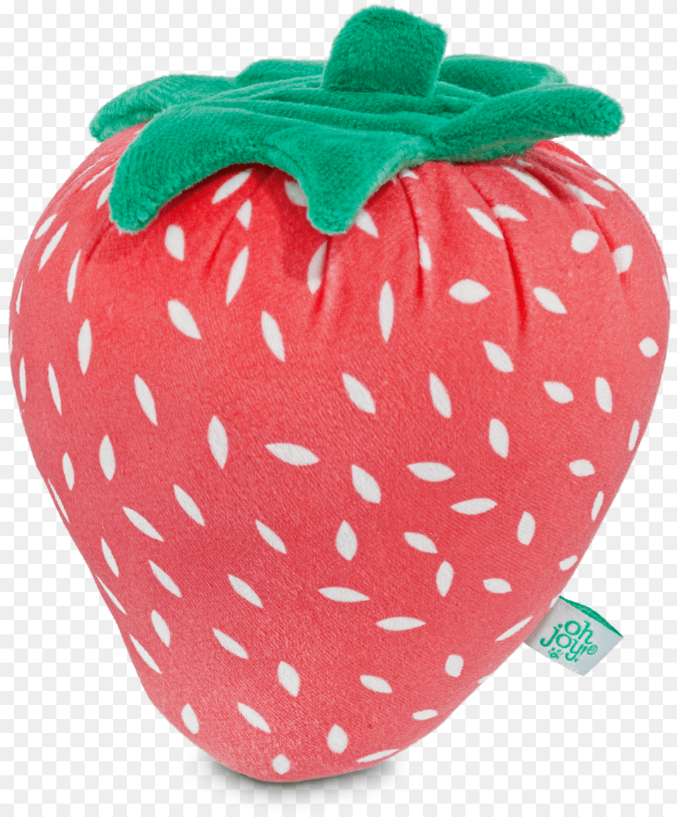 Plush Strawberry Dog Doy Strawberry, Berry, Cushion, Food, Fruit Free Transparent Png