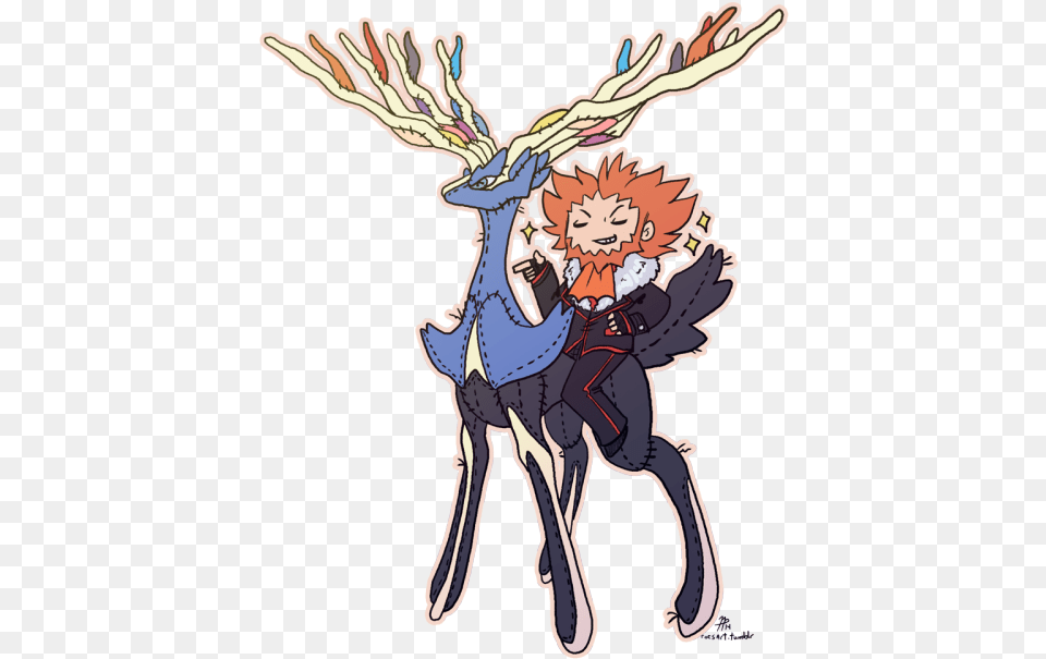 Plushie Xerneas Is Great For When You Just Want To Professor Sycamore Xerneas, Book, Comics, Publication, Person Free Png