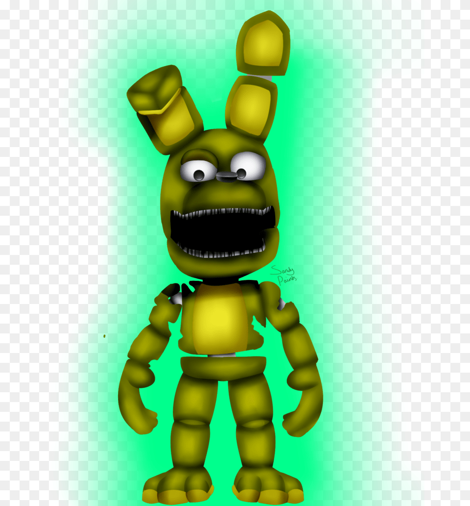 Plushtrap By Sanity Paints Freddy S Five Nights Plush Trap Fnaf, Green, Baby, Person, Robot Png Image