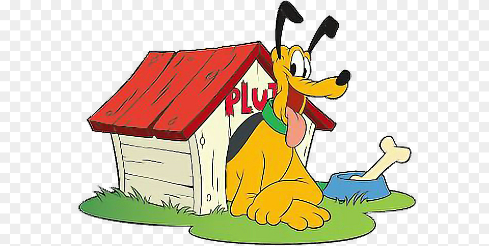 Pluto Dog Doghouse Freetoedit Pluto In His Dog House, Person, Outdoors Png