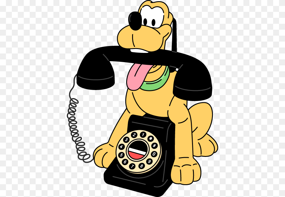 Pluto Novelty Phone Cartoon, Electronics, Baby, Person, Dial Telephone Png