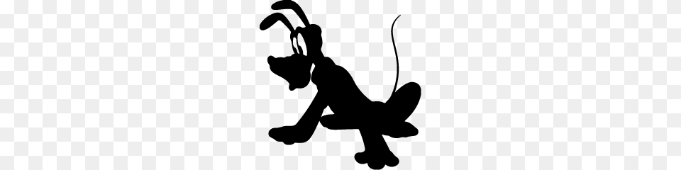 Pluto Silhouette Google Search Disney Painting Ideas Clipart, Stencil, Animal, Kangaroo, Mammal Png