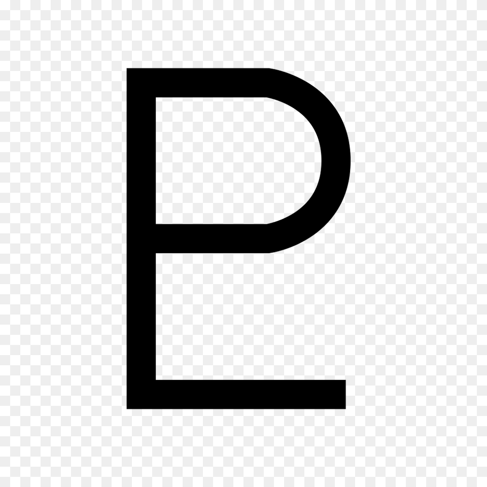 Pluto Symbol, Gray Free Transparent Png