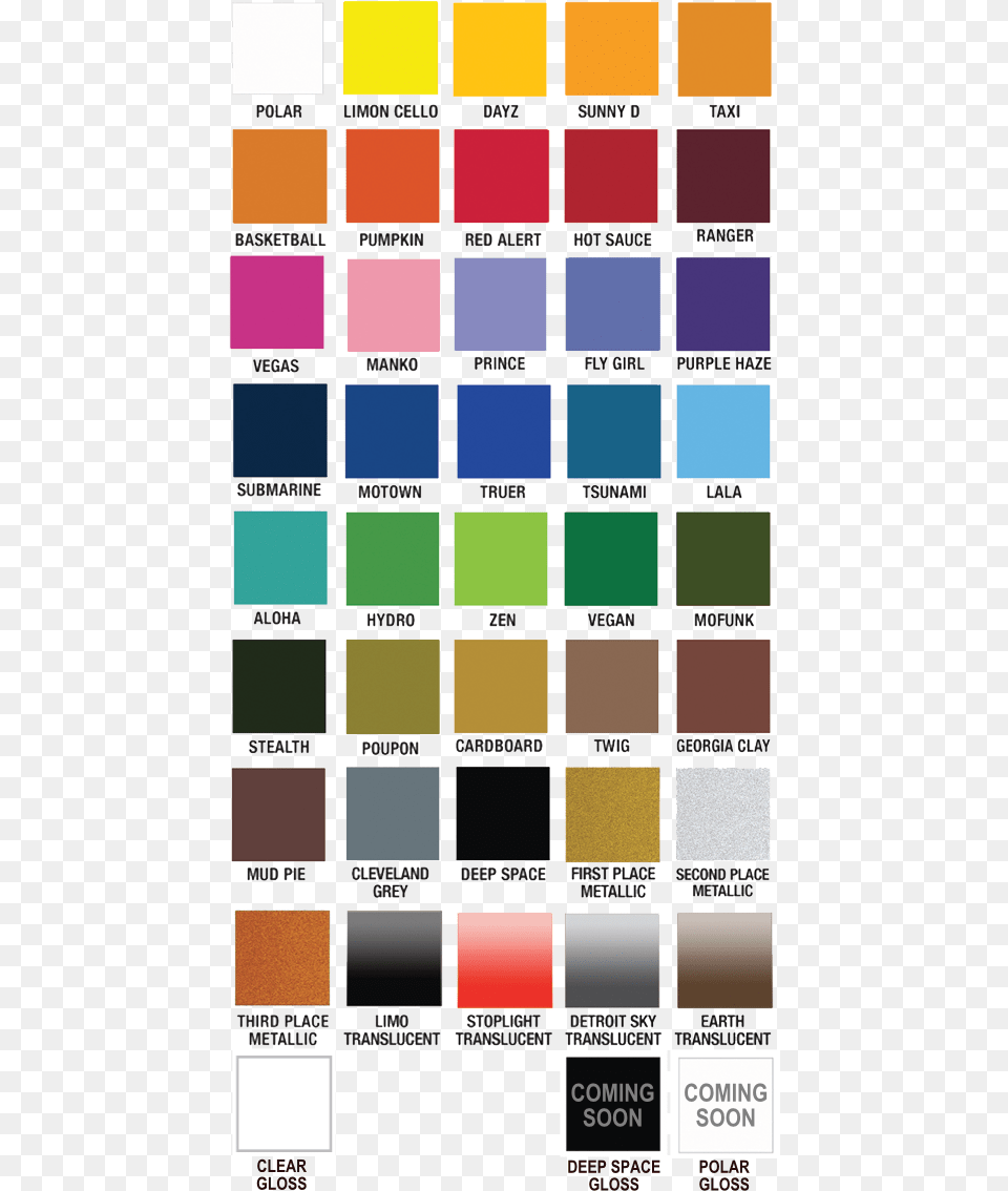 Plutonium Color Chart, Paint Container, Palette, Scoreboard Free Png