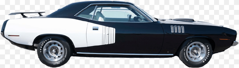 Plymouth Barracuda American Muscle Car, Wheel, Vehicle, Coupe, Machine Png Image