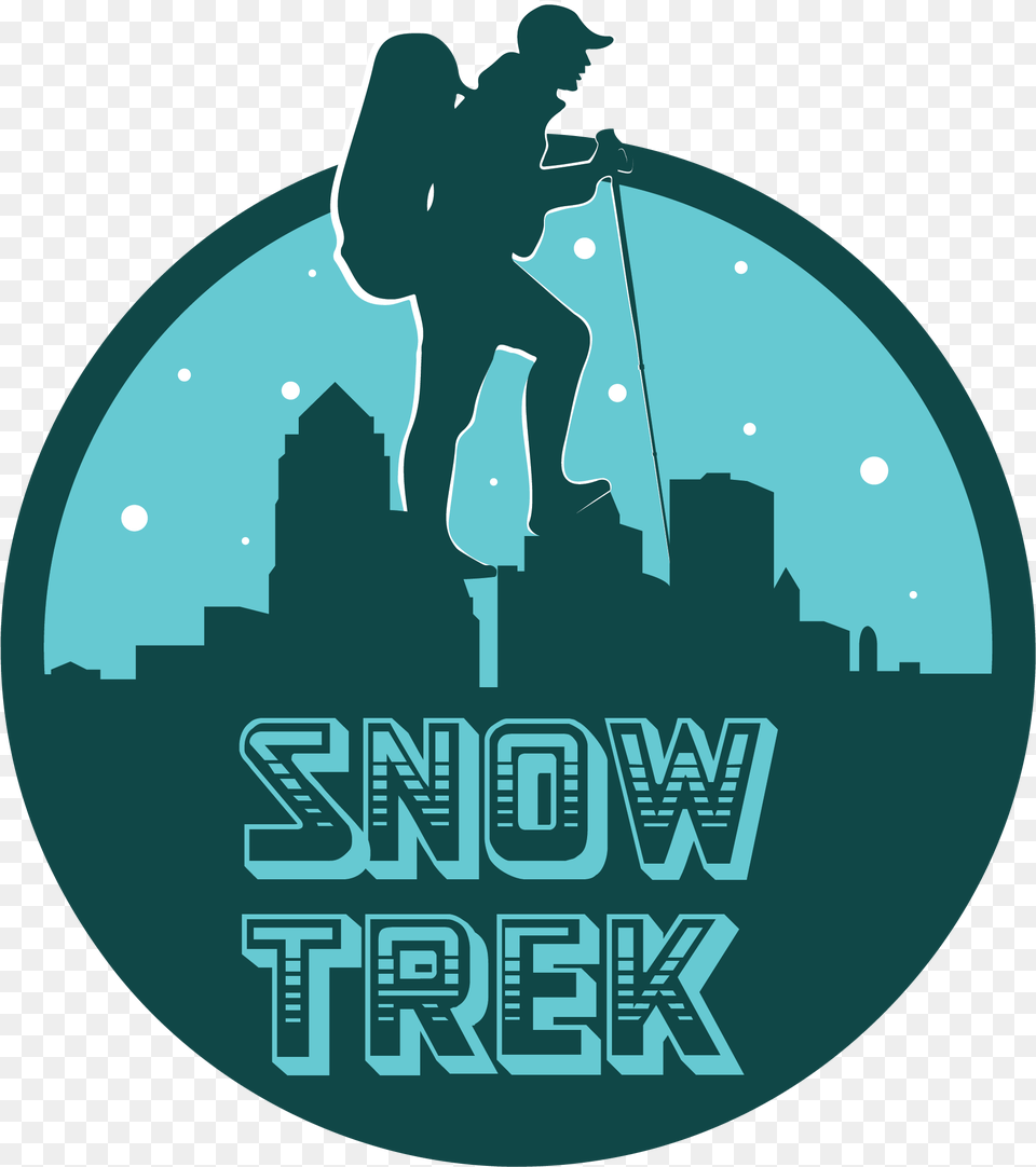 Pm Snow Trek Logo Illustration, Adult, Male, Man, Person Free Png Download