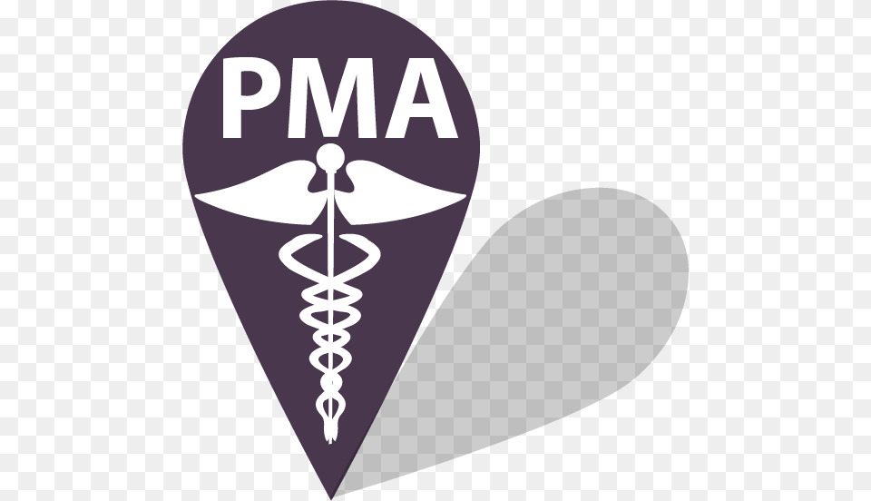 Pma Google Map Pin Medical Sign, Stencil, Logo, Guitar, Musical Instrument Png Image