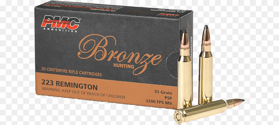 Pmc Branze Big 223 Remington, Ammunition, Weapon, Bullet Png