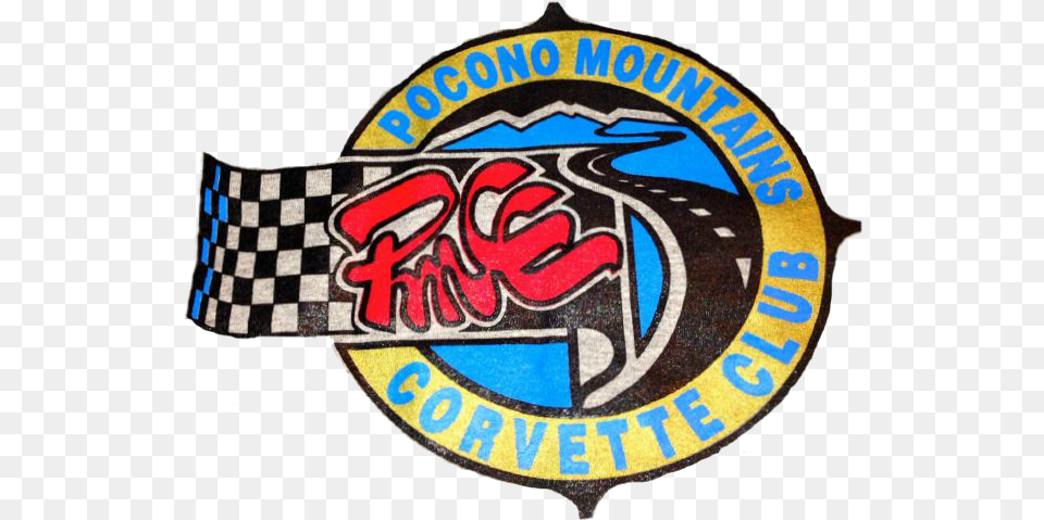 Pmcc Pocono Mountains Corvette Club Language, Badge, Logo, Symbol Png