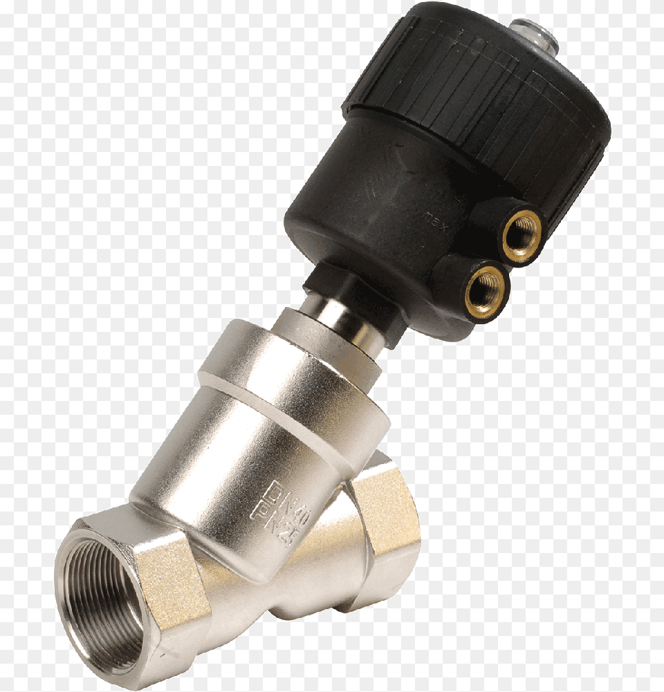 Pneumatic Angle Seat Valve For Water Liquid Neutral Valve, Bottle, Shaker, Coil, Machine Png Image