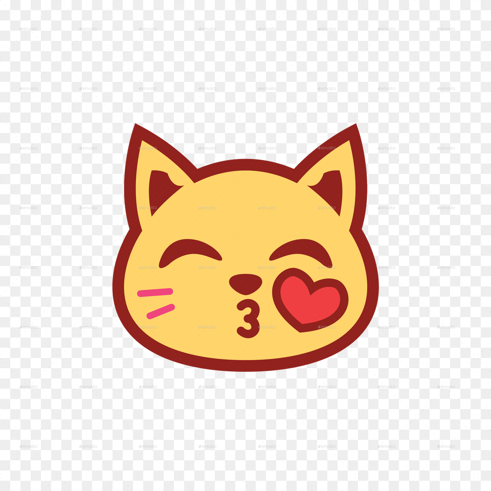 Pngcat Emoticon 16 Cute Cat Emot, Animal, Mammal, Pet Png