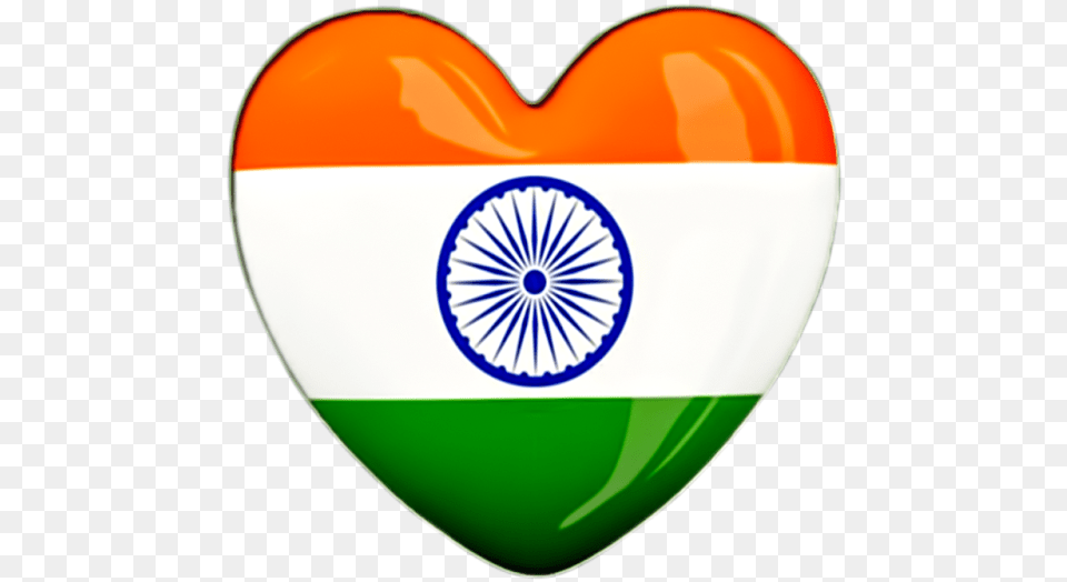 Pngforall Indian Flag Love Icon Images Wallpapers High Heart Shape Indian Flag, Machine, Wheel, Logo, Balloon Free Png