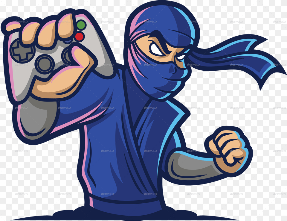 Pnggaming Ninja Logo Color 01 Ninja Logo Gaming, Body Part, Hand, Person, Face Free Transparent Png