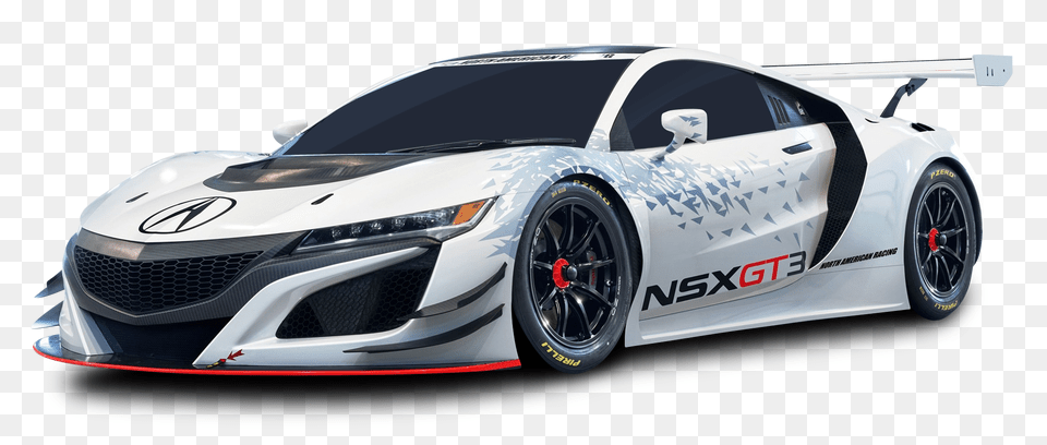 Pngpix Com Acura Nsx Gt3 Racing White Car Image, Alloy Wheel, Vehicle, Transportation, Tire Free Transparent Png