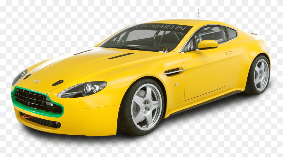 Pngpix Com Aston Martin Vantage N24 Yellow Car Image, Alloy Wheel, Vehicle, Transportation, Tire Free Png Download