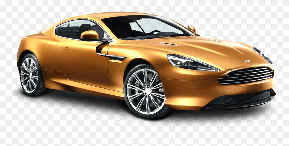 Pngpix Com Aston Martin Virage Gold Car Image, Alloy Wheel, Vehicle, Transportation, Tire Free Png