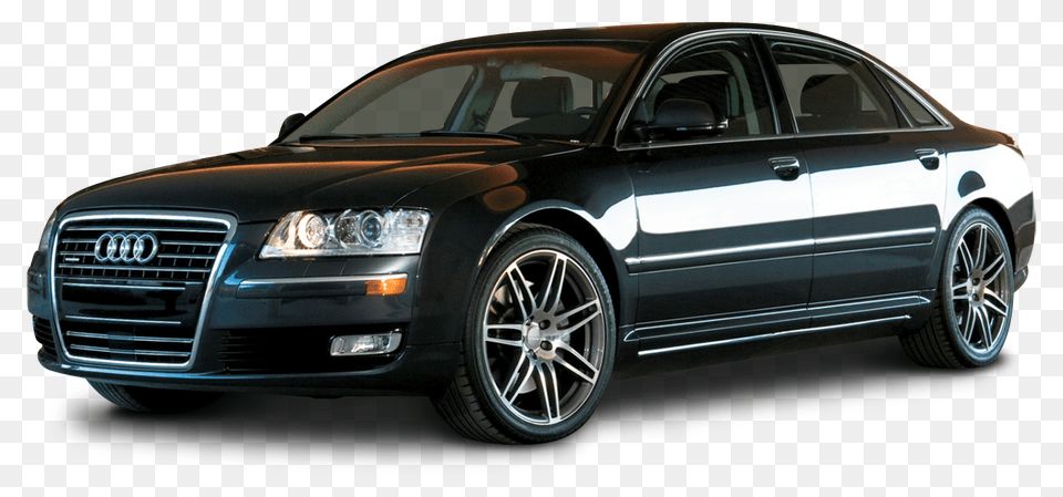 Pngpix Com Audi A8 Black Car Image, Alloy Wheel, Vehicle, Transportation, Tire Free Png