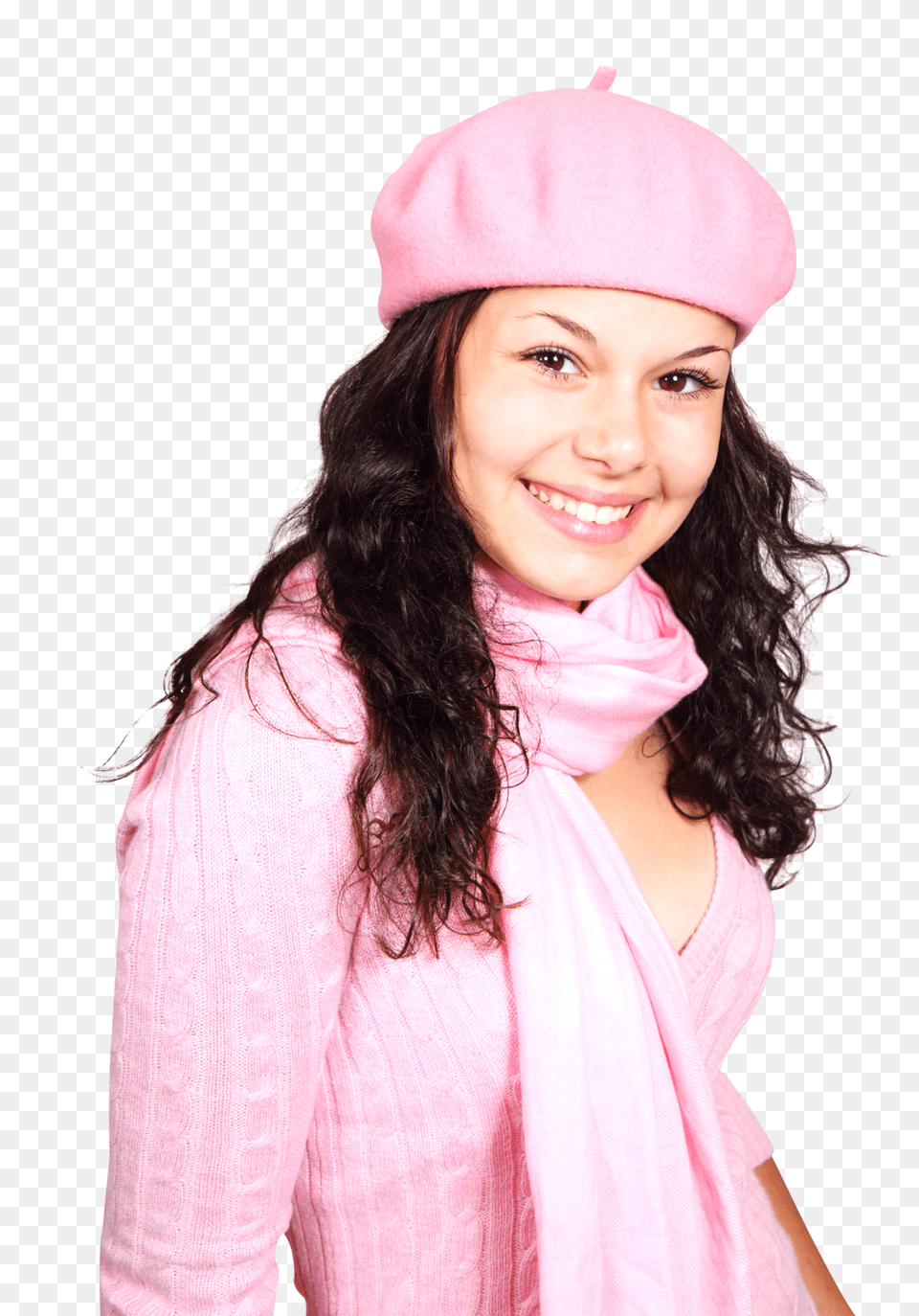 Pngpix Com Beautiful Girl In Pink Dress, Cap, Clothing, Hat, Adult Free Transparent Png