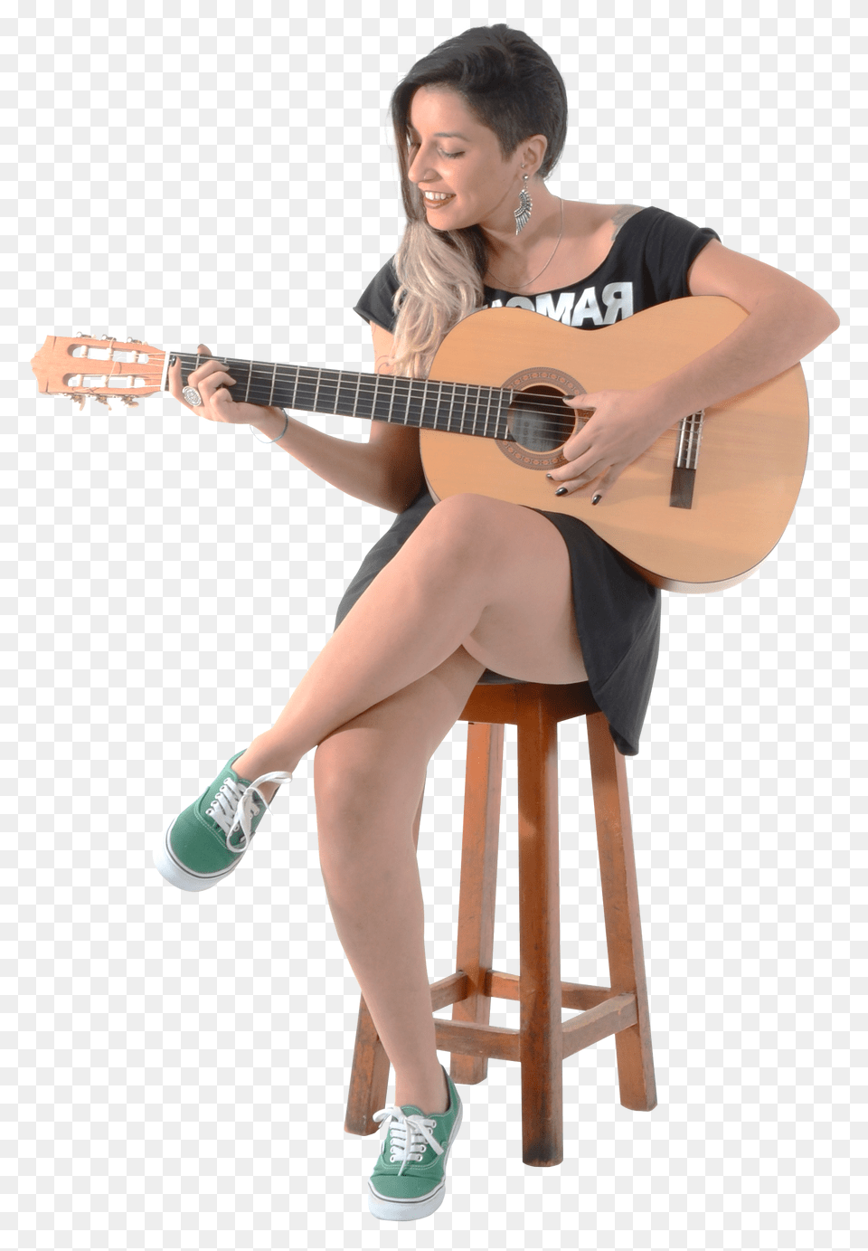 Pngpix Com Beautiful Girl Playing Guitar Image, Woman, Musical Instrument, Female, Person Free Png Download
