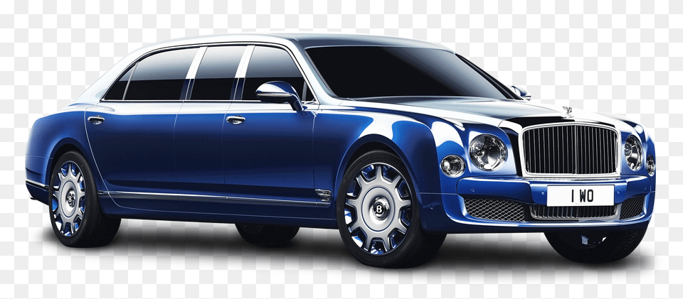 Pngpix Com Bentley Mulsanne Grand Limousine Blue Car, Wheel, Vehicle, Transportation, Machine Free Png