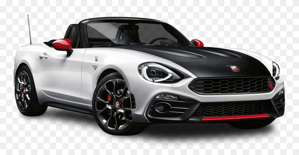Pngpix Com Black And White Fiat 124 Spider Abarth Car Vehicle, Transportation, Wheel, Coupe Png Image