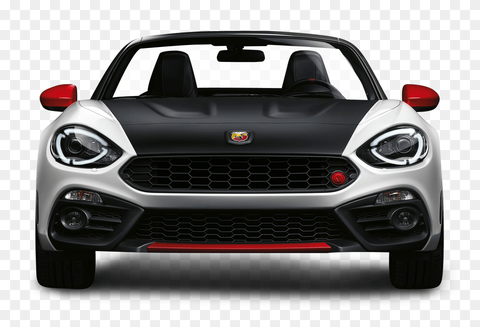 Pngpix Com Black And White Fiat 124 Spider Abarth Front View Car, Vehicle, Coupe, Transportation, Sports Car Png Image