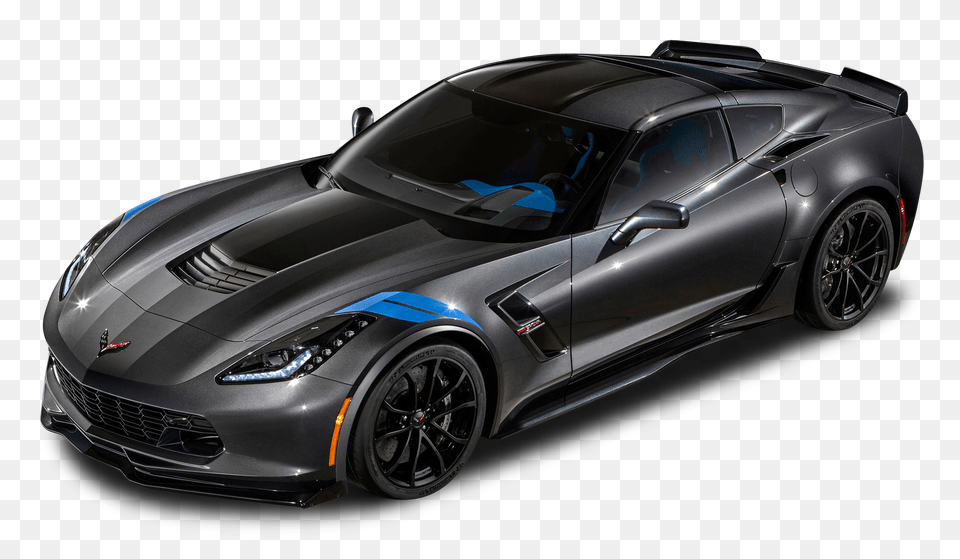 Pngpix Com Black Corvette Grand Sport Car Image, Alloy Wheel, Vehicle, Transportation, Tire Free Png