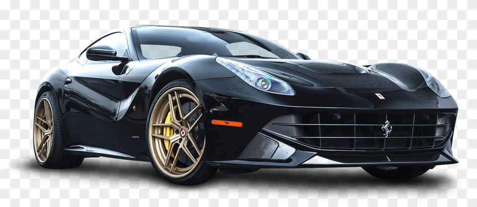 Pngpix Com Black Ferrari F12 Berlinetta Car Image, Alloy Wheel, Vehicle, Transportation, Tire Free Png Download