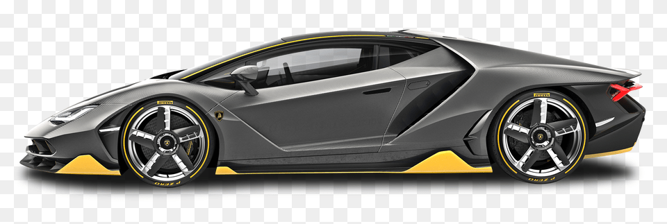 Pngpix Com Black Lamborghini Centenario Lp 770 4 Side View Car Image, Alloy Wheel, Vehicle, Transportation, Tire Png
