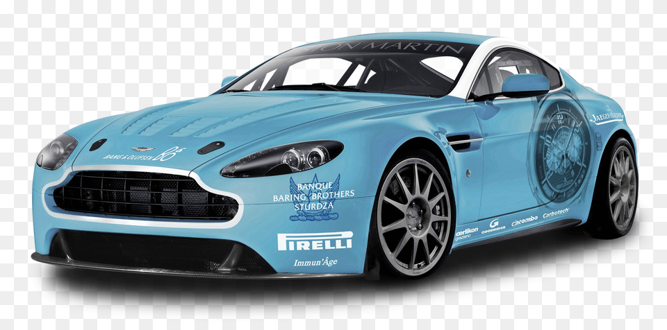 Pngpix Com Blue Aston Martin V12 Vantage Car Wheel, Vehicle, Machine, Transportation Png Image