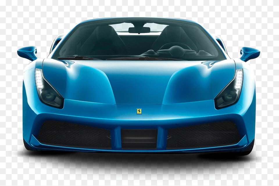 Pngpix Com Blue Ferrari 488 Spider Car Front Image, Coupe, Sports Car, Transportation, Vehicle Free Png Download