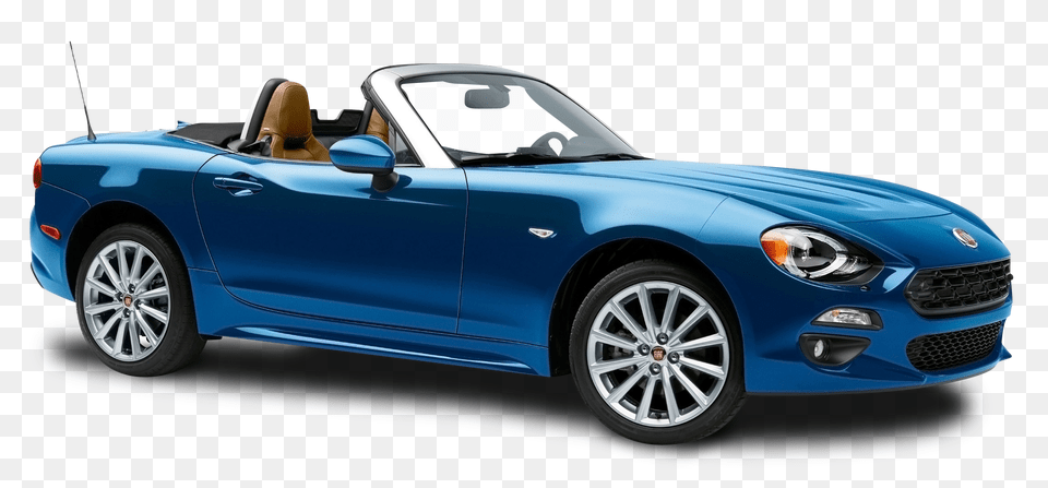 Pngpix Com Blue Fiat 124 Spider Car Convertible, Transportation, Vehicle, Machine Png Image