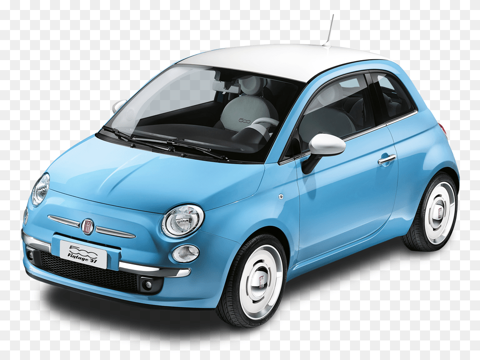 Pngpix Com Blue Fiat 500 Vintage 57 Car, Sedan, Transportation, Vehicle, Machine Free Transparent Png