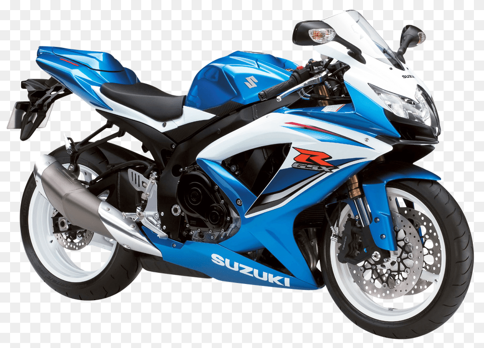 Pngpix Com Blue Suzuki Gsx R600 Motorcycle Bike Image, Transportation, Vehicle, Machine, Wheel Free Png