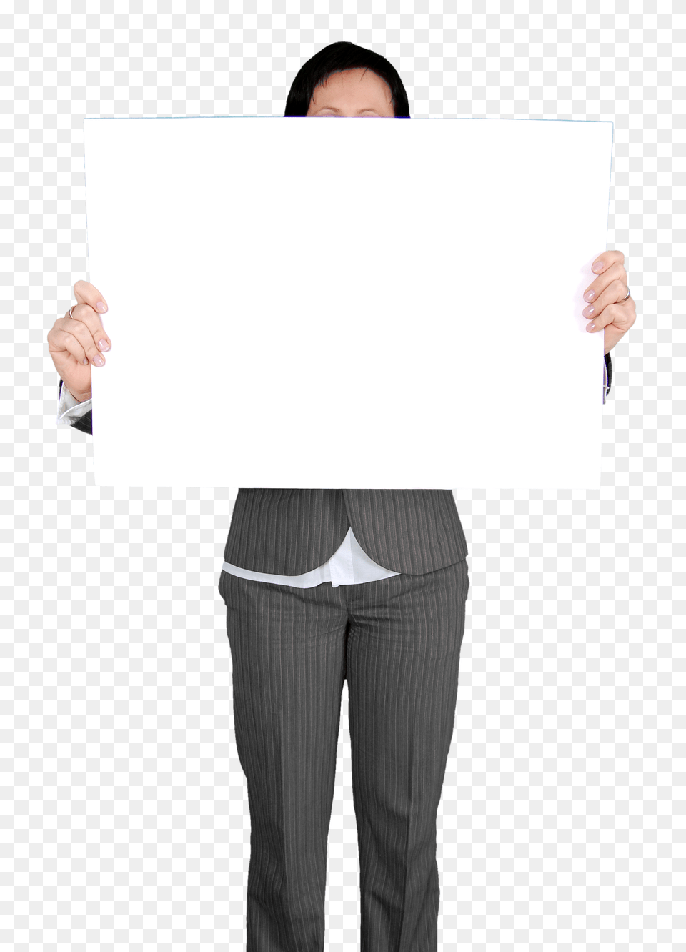 Pngpix Com Business Woman Holding Blank White Board Image, White Board, Clothing, Suit, Formal Wear Free Png Download