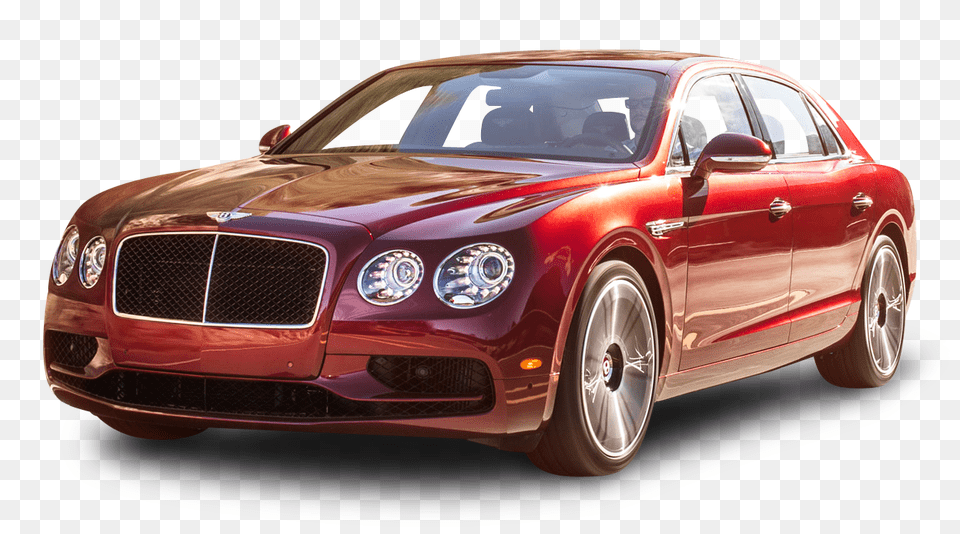 Pngpix Com Cherry Red Bentley Flying Spur V8 S Car Image, Spoke, Vehicle, Coupe, Machine Png