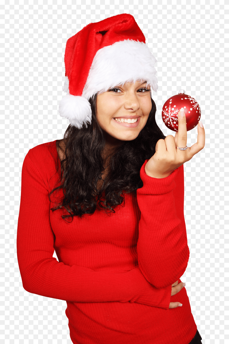 Pngpix Com Christmas Girl Transparent Image, Person, Head, Smile, Face Free Png Download