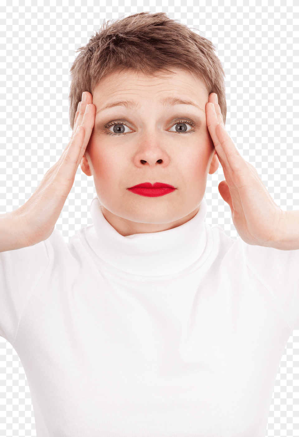 Pngpix Com Close Up Portrait Of Woman Suffering From Headache Image, Head, Photography, Face, Person Png