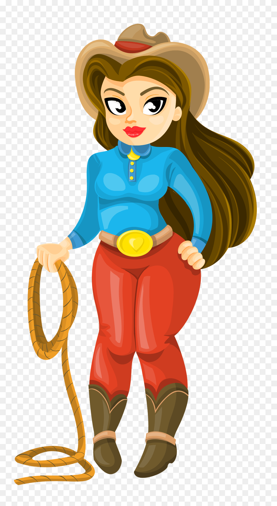 Pngpix Com Cowboy Girl Vector Transparent Image, Baby, Person, Face, Head Free Png Download
