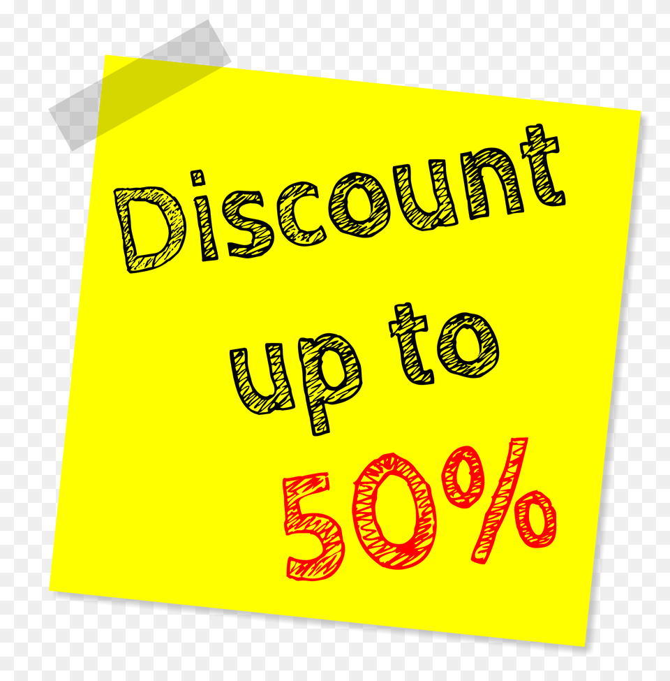 Pngpix Com Discount Sticky Note Image, Text, Advertisement Free Transparent Png