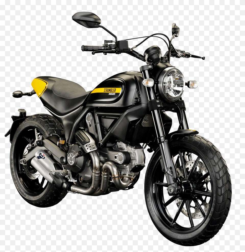 Pngpix Com Ducati Scrambler Motorcycle Bike Image, Machine, Spoke, Vehicle, Transportation Free Transparent Png