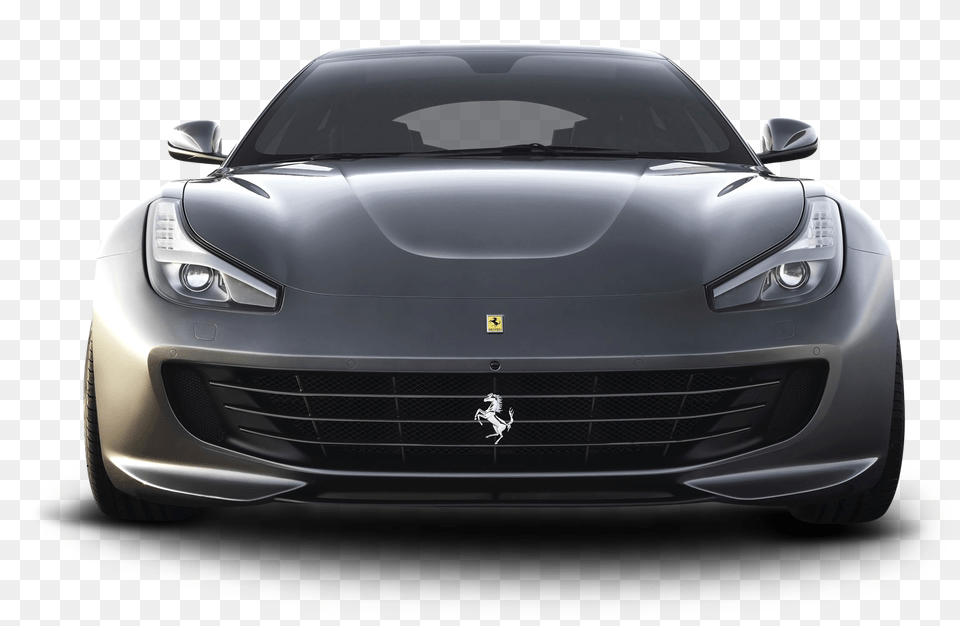 Pngpix Com Ferrari Gtc4 Lusso Front Gray Car Transportation, Vehicle, Sedan, Bumper Png Image