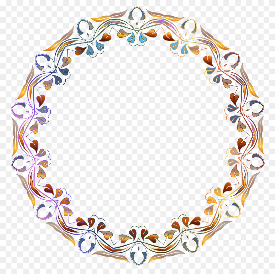 Pngpix Com Flower Border Frame Oval, Art, Floral Design, Graphics Png Image