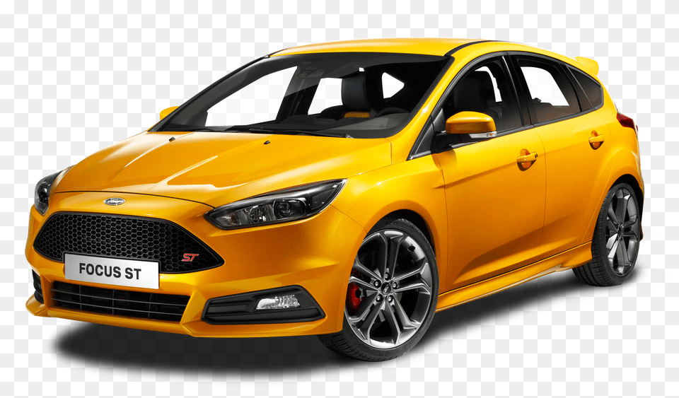 Pngpix Com Ford Focus St Yellow Car Image, Vehicle, Transportation, Sedan, Wheel Free Transparent Png