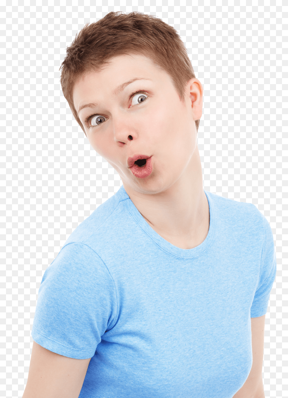 Pngpix Com Funny Portrait Of Cute Surprised Woman, Face, Head, Person, Photography Free Png Download