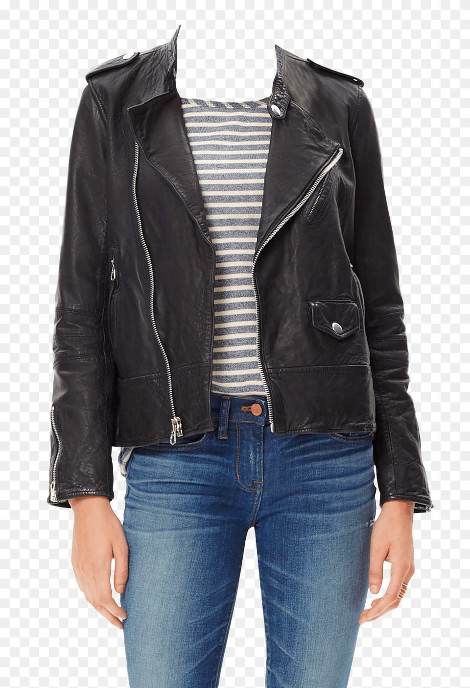 Pngpix Com Girl Jacket Transparent, Clothing, Coat, Jeans, Pants Png